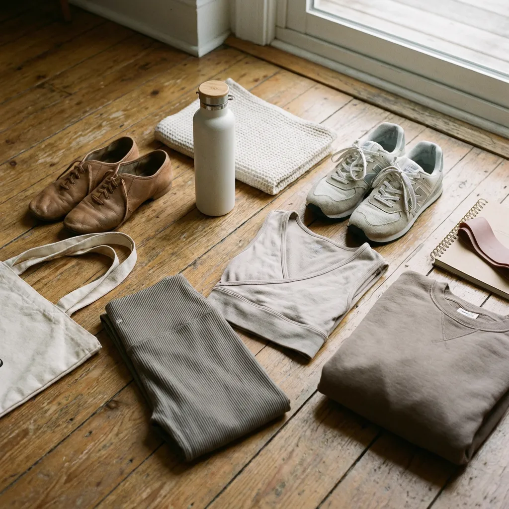 Dance Essentials Flatlay