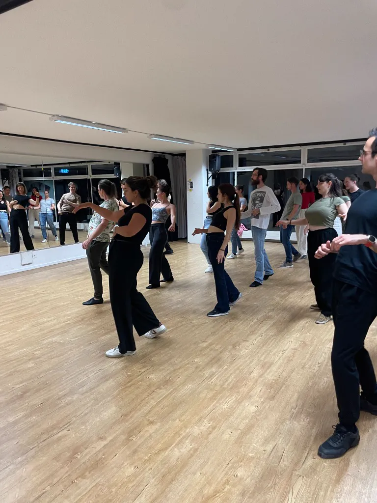 Focused practice session in our Zurich dance studio