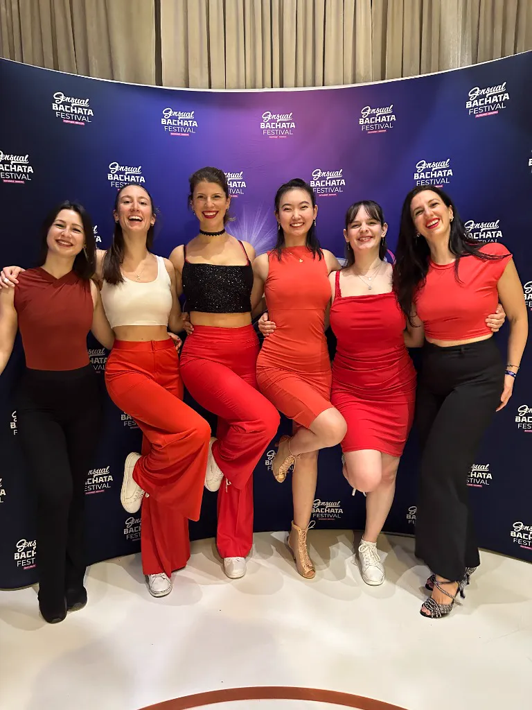 The AXcent Dance team lineup ready for performance